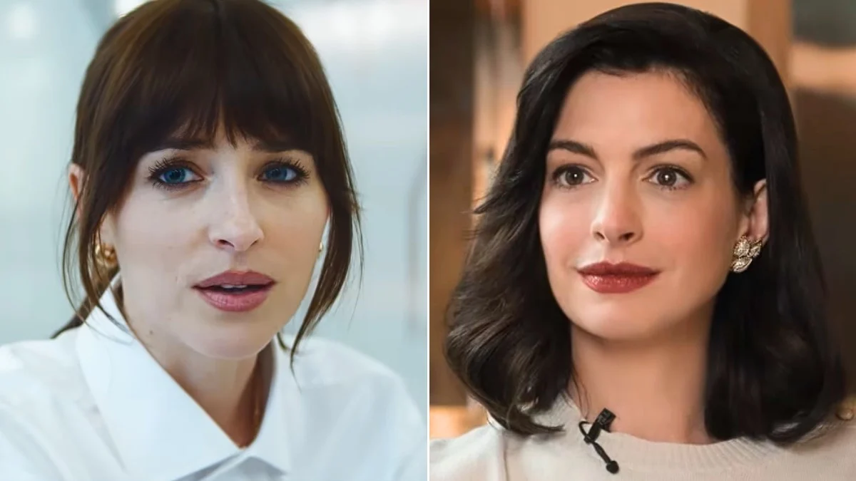 Verity: Dakota Johnson On Kissing Anne Hathaway, “I Would Kiss Annie For The Rest Of My Life”